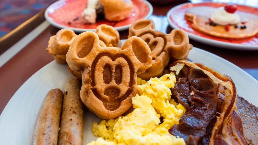 Mickey waffles from Chef Mickey's