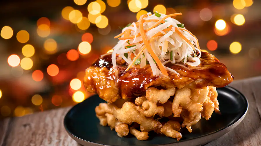 Jollywood Nights Korean Chicken Funnel Cake