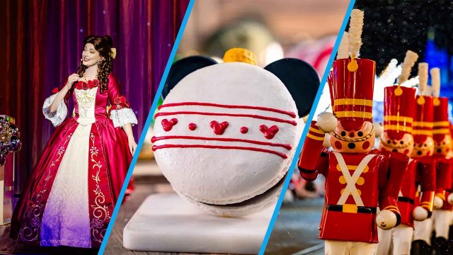 Belle sings at Jollywood Nights, Mickey Mouse Macaron, Toy Soldiers parade in Magic Kingdom